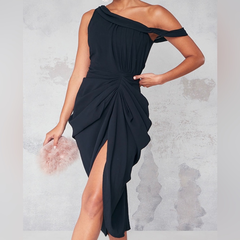 Draped Cocktail Dress